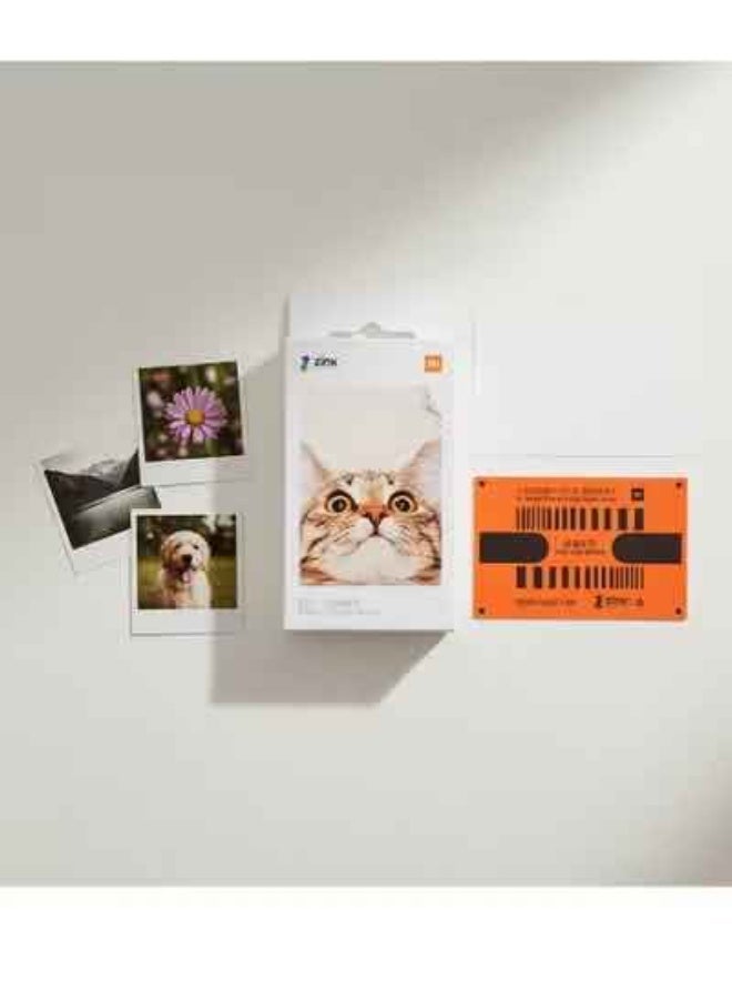 Xiaomi Photo Paper 50 Sheets 3 Inch Double Sided Adhesive Instant Print Paper Vibrant Colors High Detail Compatible with Portable Photo Printers - Image 1